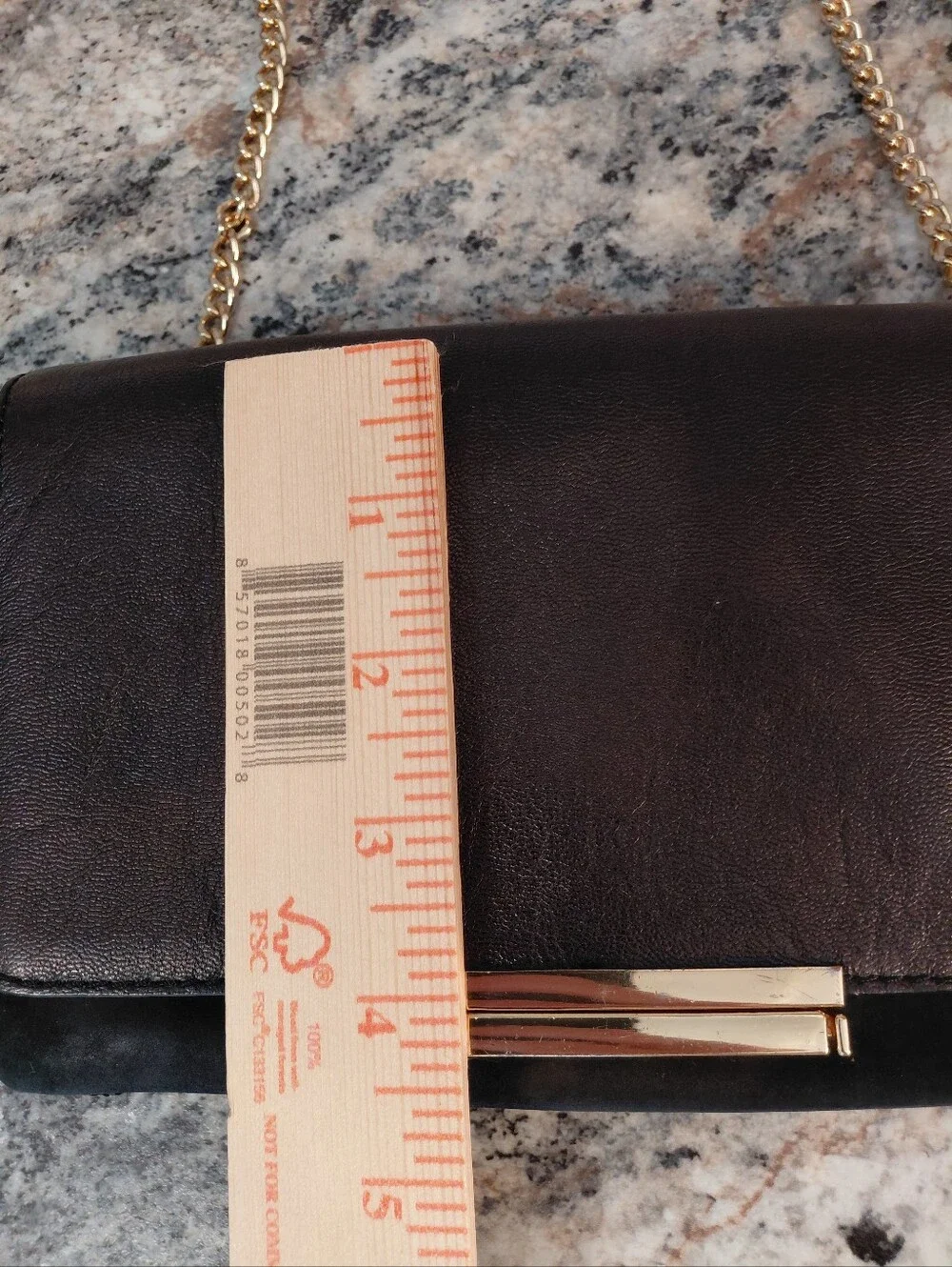 Banana Republic Suede & Leather Pushlock Black Metallic Crossbody Clutch Purse